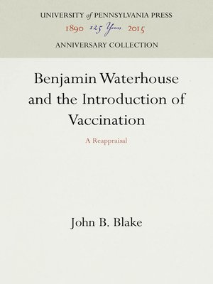 cover image of Benjamin Waterhouse and the Introduction of Vaccination